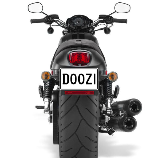 Decorative 7x4" USA Size Motorcycle Number Plate