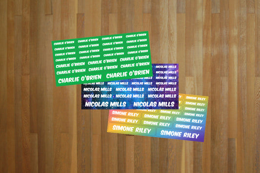 Kid's Names Sticker Sheet