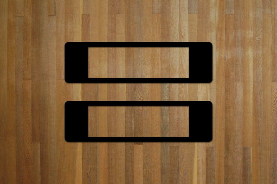 NZW80 Blank Winged Number Plate Surrounds
