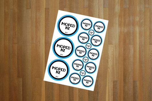 Moped NZ Sticker Sheet