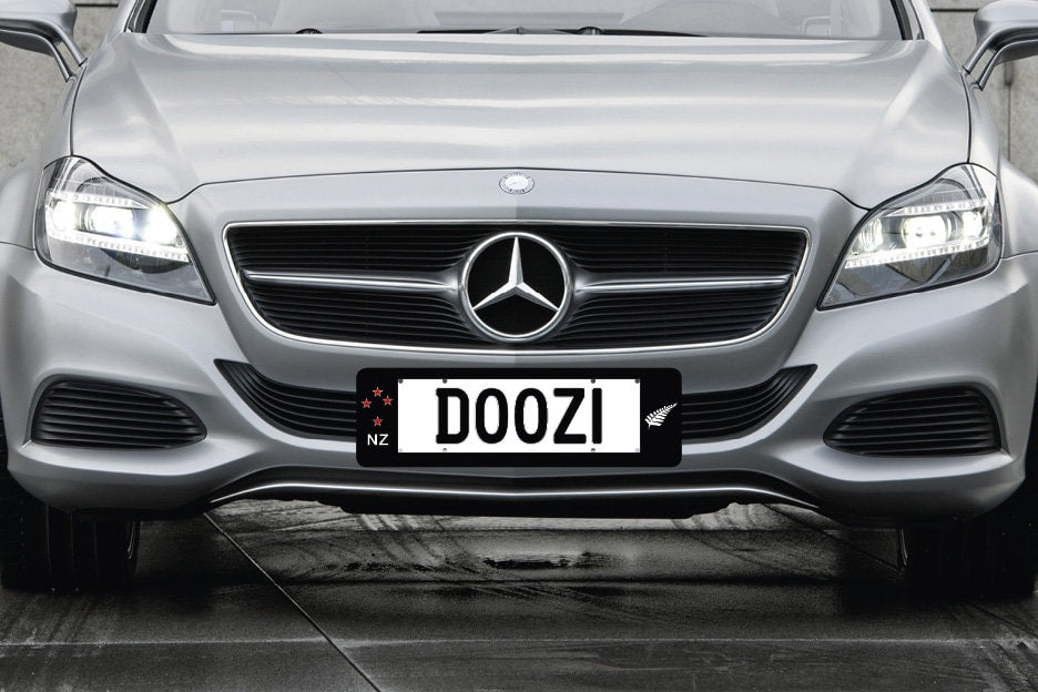 NZW60 Winged Number Plate Surrounds - New Zealand designs