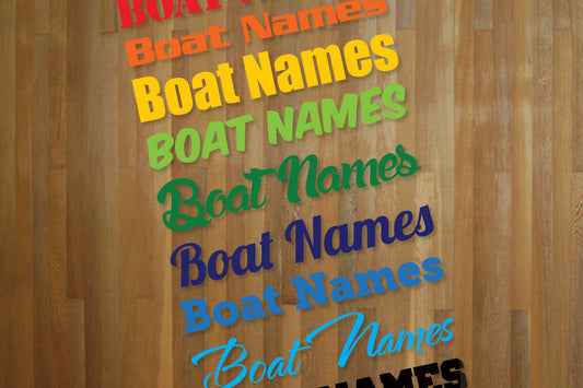 Pair of Personalized Boat Name Stickers