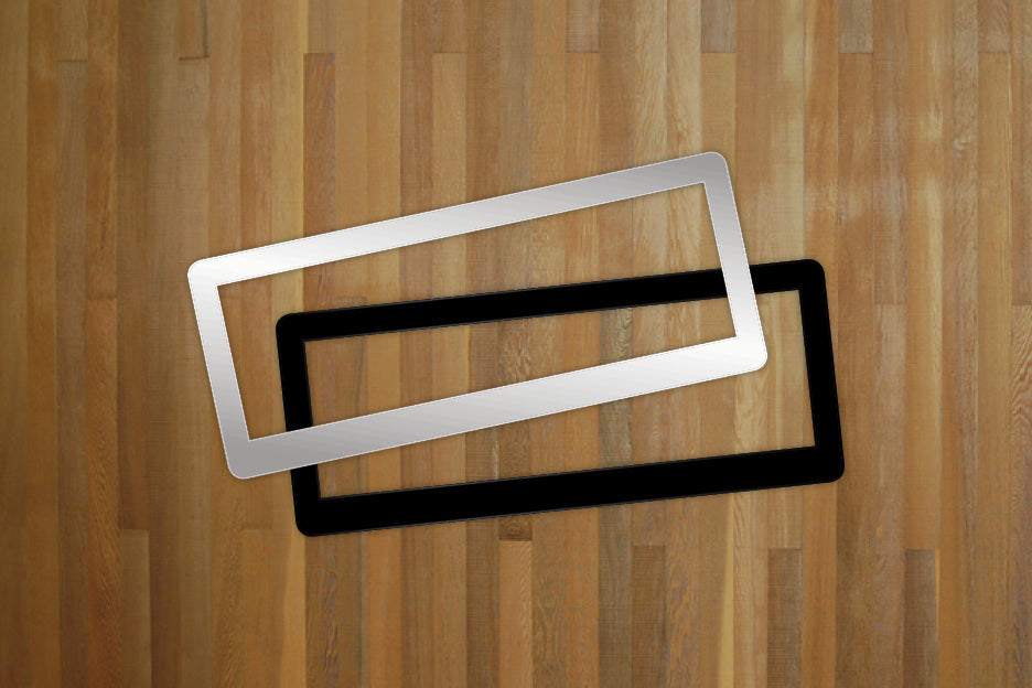 Motorcycle Number Plate Surround (blank)