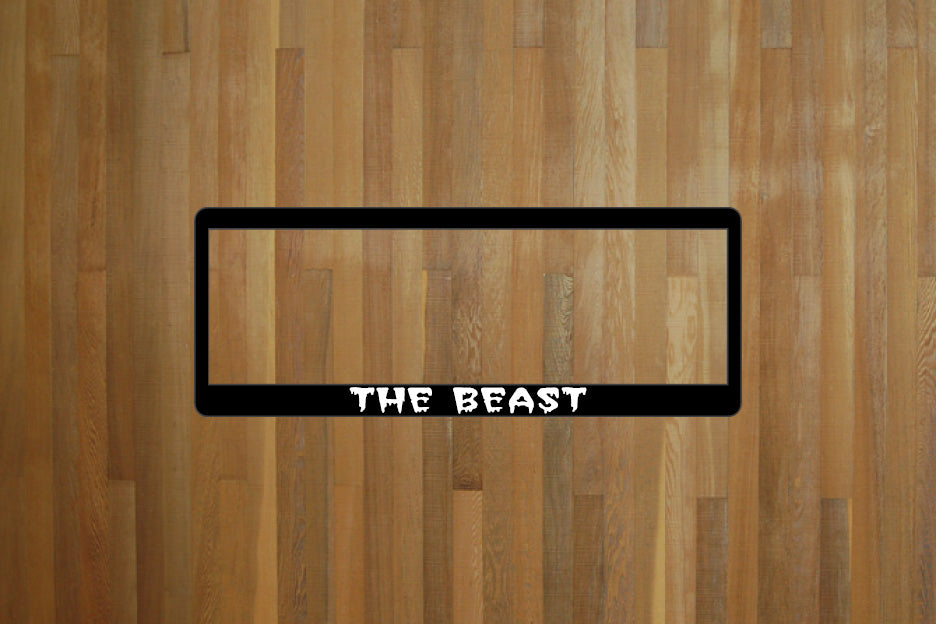 The Beast number plate surrounds