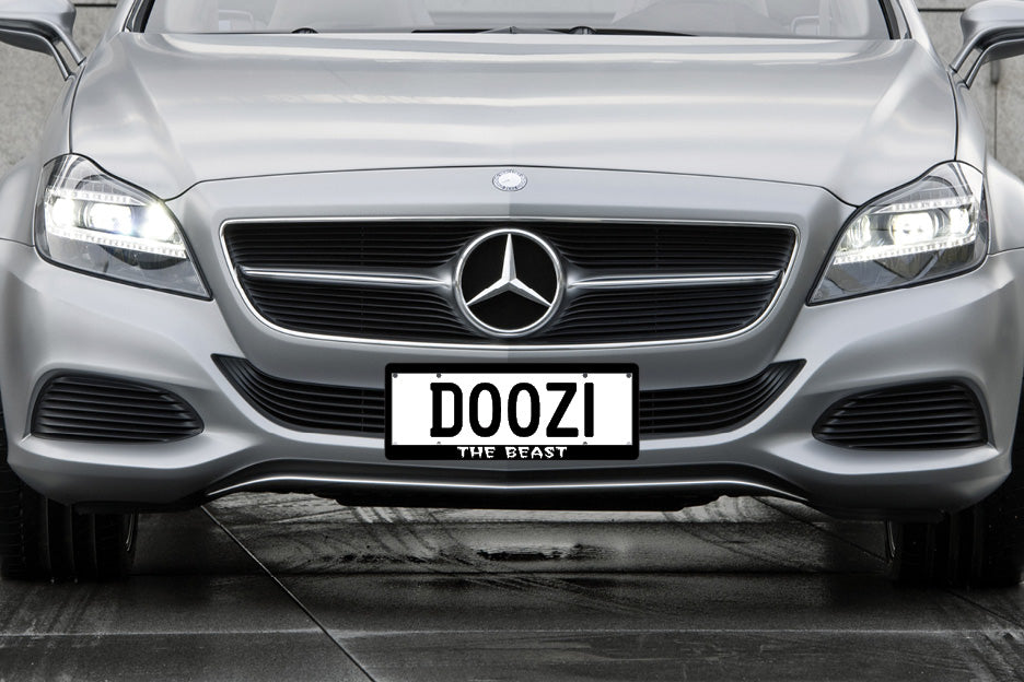 The Beast number plate surrounds