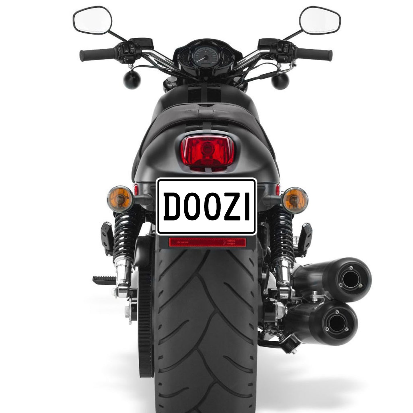 Decorative 7x4" USA Size Motorcycle Number Plate