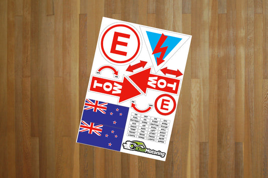 A4 Motorsport Sticker Sheet