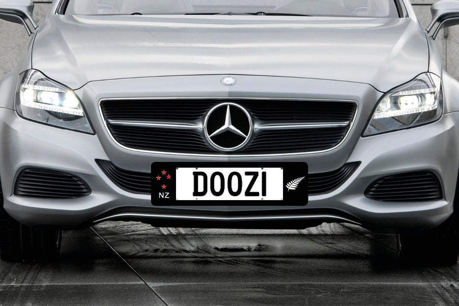 NZW80 Winged Number Plate Surrounds - International designs