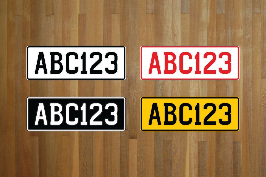 Decorative NZ Style Number Plate