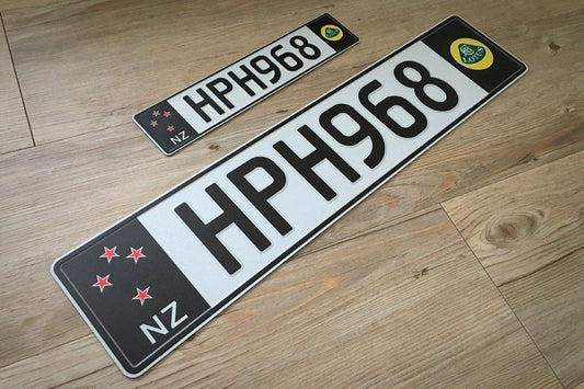 Decorative Euro style number plate