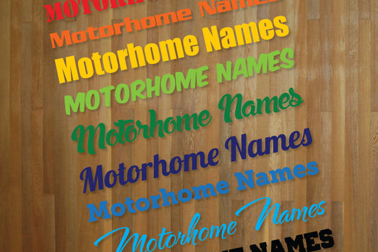 Personalized Motorhome Name Sticker
