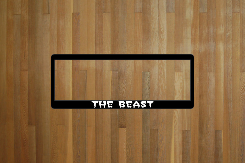 The Beast number plate surrounds – Doozi